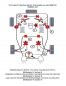Preview: TA Technix PU-Buchsen Kit 20-teilig / Hinterachse mit Ø 18mm Stabi / passend für BMW 3er Serie E30
