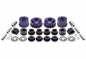 Preview: TA Technix PU-bushings kit 30-pieces / front axle with 18mm rod + rear axle Ø 58mm / fits Seat Arosa (6H)/ VW Lupo (6X/6E)/ Polo (6N+6N2)