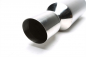 Preview: TA Technix stainless steel sport rear silencer universal 115 / 65mm round / sharp / bevelled