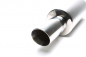 Preview: TA Technix stainless steel sport rear silencer universal 75 x 77mm oval / bevelled