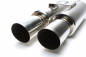 Preview: TA Technix stainless steel sport rear silencer universal 2 x 92 x 87mm oval / sharp / bevelled