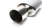 Preview: TA Technix stainless steel sport rear silencer universal 110 x 115mm oval / sharp / bevelled