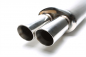 Preview: TA Technix stainless steel sport rear silencer universal 2 x 76mm round / bevelled / drawn inwards