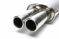 Preview: TA Technix stainless steel sport rear silencer universal 2 x 76mm round / flanged