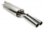 Preview: TA Technix rear silencer 2x76mm round/flanged from stainless steel system EVOA4A-xx