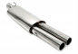 Preview: TA Technix rear silencer 2x76mm round/flanged from stainless steel system EVOG2A-xx