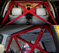 Preview: TA Technix roll bar red with logo fits VW Golf II type 19E