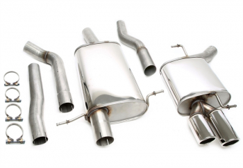 TA Technix stainless steel system 2x80mm suitable for Audi A4 Sedan, -Avant, -Allroad, A5 Coupe, - Sportback, Type B8