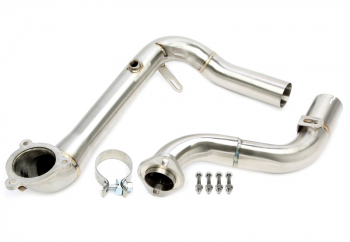 TA Technix downpipe without catalytic converter suitable for Mercedes Benz A-Class AMG A35-GPF models W177 - engine code M260