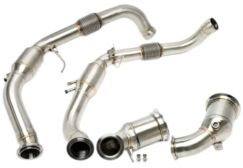 TA Technix Downpipe ohne Katalysator+ Verbindungsrohr ohne Katalysator passend für Porsche Panamera 4/4S 2.9T mit OPF Typ 971