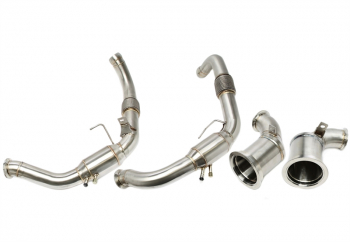 TA Technix Downpipe ohne Katalysator+ Verbindungsrohr ohne Katalysator passend für Porsche Panamera 4/4S 2.9T mit OPF Typ 971