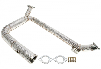 TA Technix Downpipe mit Hitzeschutz ohne Katalysator passend für Porsche 718 Boxster/718 Cayman 2.0/2.5l Typ 982