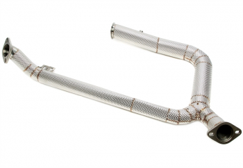 TA Technix Downpipe mit Hitzeschutz ohne Katalysator passend für Porsche 718 Boxster/718 Cayman 2.0/2.5l Typ 982