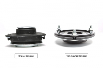 TA Technix lowering - strut mount set / +camber adjustment / front axle-10mm / Airride / air suspension + coilover suspension / fits Audi / Seat / Skoda / VW Golf V+VI platform