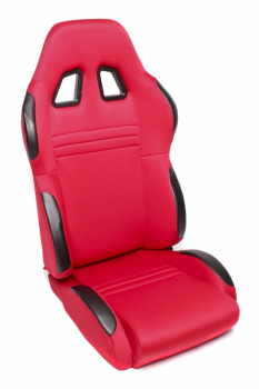 TA Technix sports seat - red, Alcantara, adjustable, left