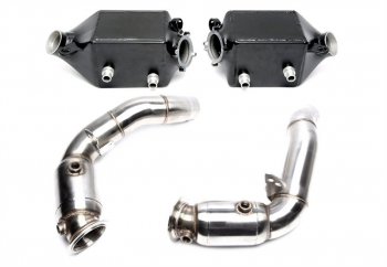 TA Technix Upgrade Kit LLK + Downpipe with Cat suitable for BMW 5 Series M5 Type F10, 6 Series M6 Type F06, F12, F13