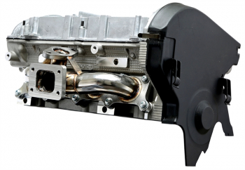 TA Technix Edelstahl Turbokrümmer mit T25 Flansch/mit Wastegate Anschluß 1.8T Motoren passend für Audi / Seat / Skoda / VW