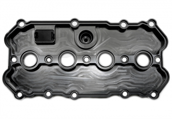 TA Technix aluminum milled valve cover in black suitable for Audi / Seat / Skoda / VW of the MQB platform (EA113)