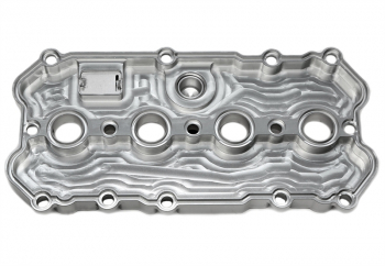 TA Technix Alu milled valve cover in silver suitable for Audi / Seat / Skoda / VW of the MQB platform (EA113)
