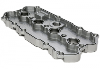 TA Technix Alu milled valve cover in silver suitable for Audi / Seat / Skoda / VW of the MQB platform (EA113)