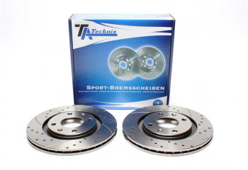 TA Technix Sport brake disc set front axle suitable for Citroen / Peugeot