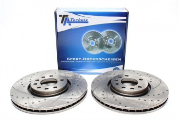 TA Technix sport brake disc set front axle suitable for Opel Signum / Vectra C / Saab 9-3
