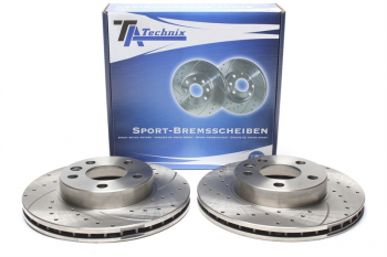 TA Technix Sport brake disc set front axle suitable for VW T4