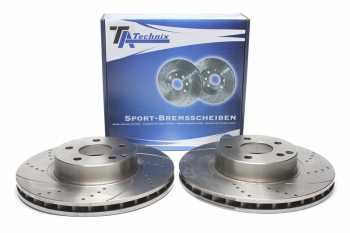 TA Technix Sport Brake Disc Set Front Axle suitable for Mercedes Benz CLS / E-Class