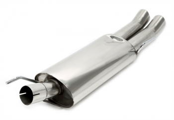 TA Technix rear silencer 2x76mm DTM from stainless steel system EVOG3A-xx