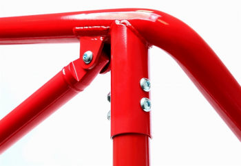 TA Technix roll bar red with logo fits VW Golf I type 17