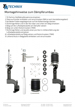 TA Technix Luftdämpfersatz passend für VW Passat 32 (B1)