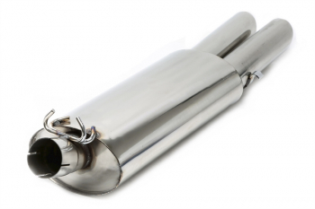 TA Technix rear silencer 2x76mm from racing exhaust system RSG2E276SC suitable for VW Golf II