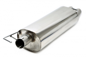 TA Technix rear silencer 2x76mm from racing exhaust system RSG4E276SC suitable for Audi A3 8L / Seat Leon 1M / VW Golf IV