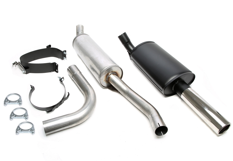 TA Technix sport exhaust system 1x80mm suitable for Volvo 760 Turbo with Multilink rear axle