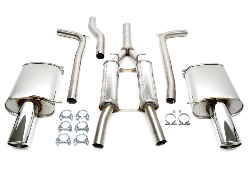 TA Technix duplex stainless steel system 1x100mm suitable for Audi A4 B7 Quattro Limo/Avant