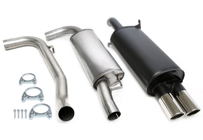 TA Technix sport exhaust system 2x80mm suitable for Volvo S40 I /V40 I 2.0T/T4 Type V