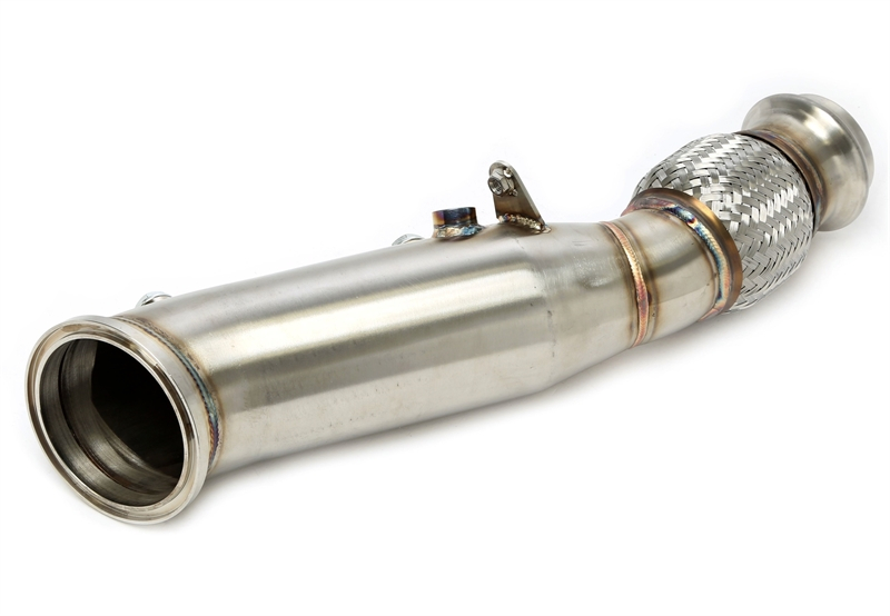 TA Technix Downpipe ohne Katalysator mit Flexrohr passend für BMW 1er Serie F20/F21, 2er Serie F22/F23, 3er Serie F30/F31/F34, 4er Serie F32/F33/F36 ,6er Serie G32, 7er Serie G11/G12  - Motorcode B48