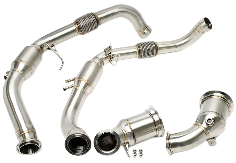 TA Technix Downpipe ohne Katalysator+ Verbindungsrohr ohne Katalysator passend für Porsche Panamera 4/4S 2.9T mit OPF Typ 971