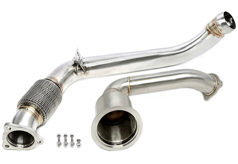 TA Technix Downpipe ohne Katalysator / Vorkatersatzrohr+Downpipe / Hauptkatersatzrohr passend für Porsche Panamera /4 3.0T Typ 971