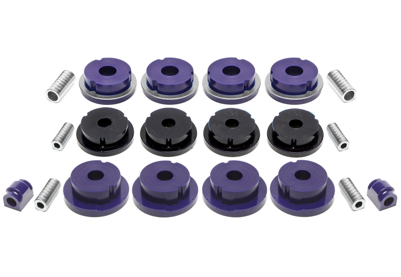 TA Technix Poly bushkit 20-pieces/ rear axle with Ø 19mm stabilizer/ fits for BMW 3er Series E46/ E46 Compact