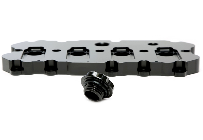 TA Technix Alu gefräster Ventildeckel in schwarz passend für Audi / Seat / Skoda / VW der MQB-Plattform (EA113)