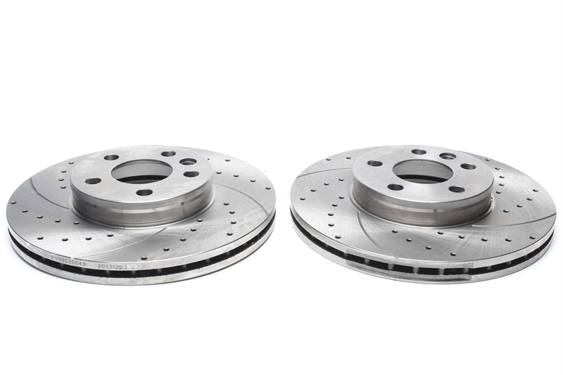TA Technix sport brake disc set front axle suitable for Ford Galaxy / Seat Alhambra / VW Sharan / T4