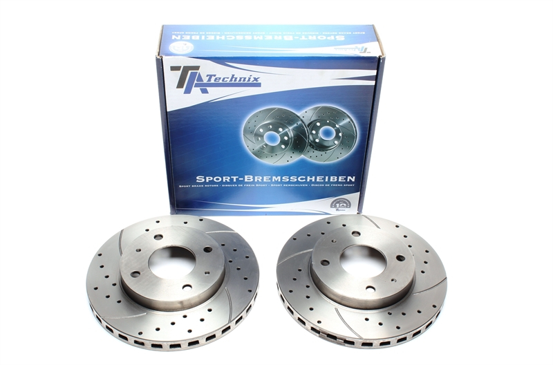 TA Technix Sport brake disc set front axle fits Hyundai Sonata II / Sonata III