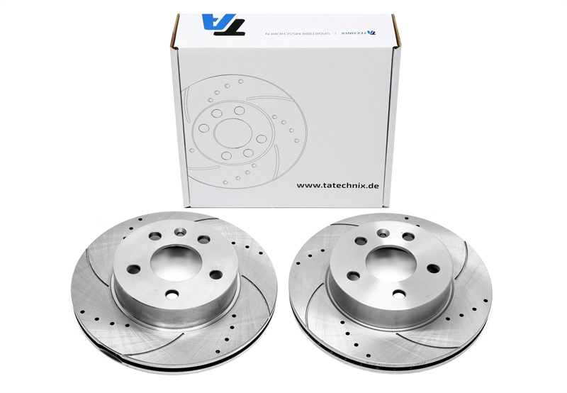 TA Technix Sport brake disc set front axle suitable for Mercedes Benz V-Class / Vito bus/box