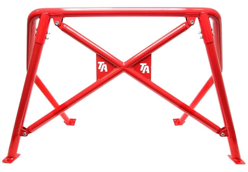 TA Technix roll bar red with logo fits VW Golf I type 17
