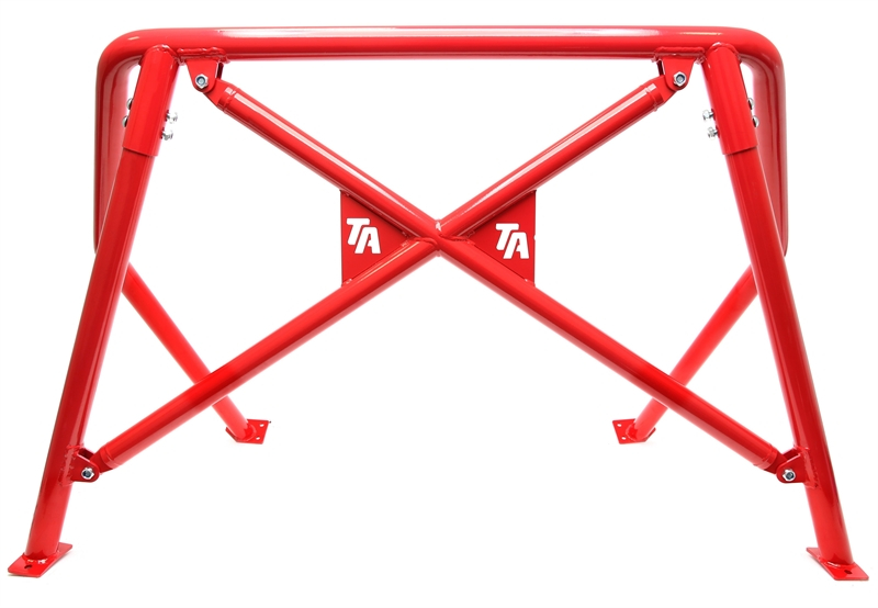 TA Technix Überrollbügel rot mit Logo passend für VW Golf I Typ 17