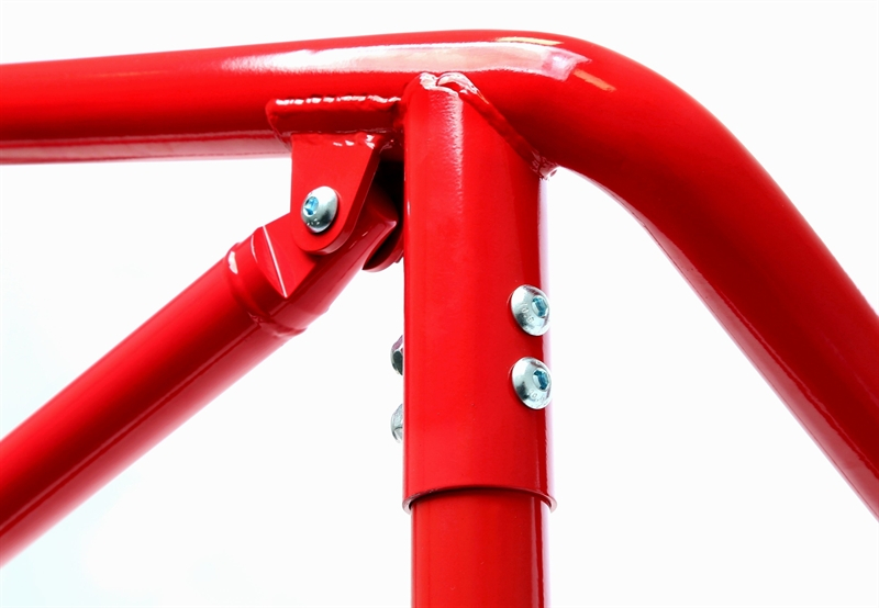 TA Technix roll bar red with logo fits VW Golf III type 1H_
