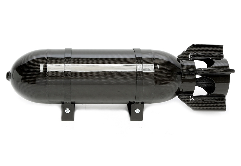 TA Technix Lufttank "Military Look" 11,5 Liter schwarz mit echt Carbon Furnier