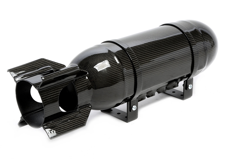 TA Technix Lufttank "Military Look" 11,5 Liter schwarz mit echt Carbon Furnier