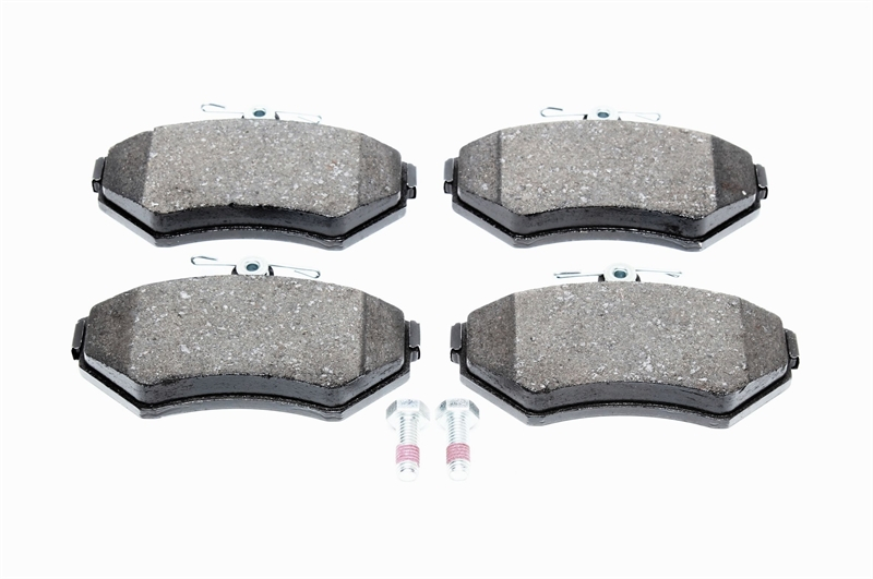 Bosch brake pad set for disc brakes front axle suitable for Seat Arosa (6H), Cordoba, Ibiza, Inca (6K/6L) Toledo (1L)/ VW Caddy (9K), Corrado, Golf II+ II+IV, Jetta II, Lupo (6X/6E), Passat (32B/35i), Polo (6N+2/6K), Scirocco (53B), Vento
